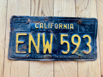 1963 California License Plate
