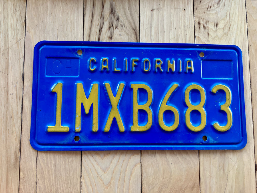 1970s California License Plate