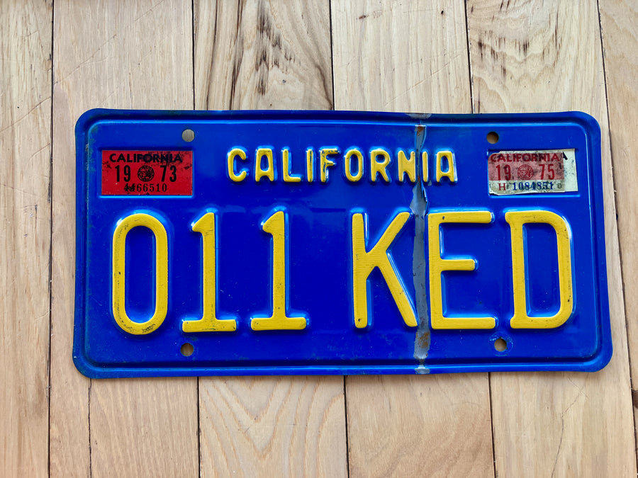 1975 California License Plate