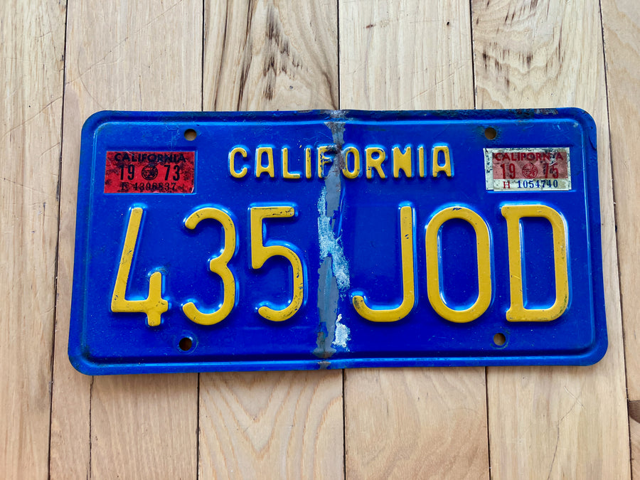 1975 California License Plate