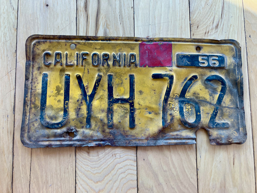 1956 California License Plate
