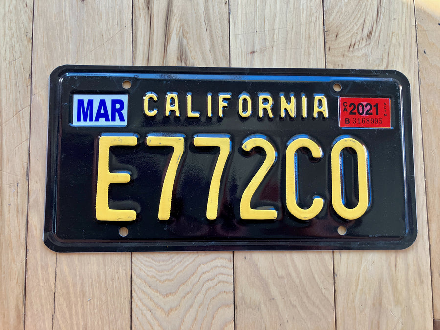 2021 California Legacy License Plate