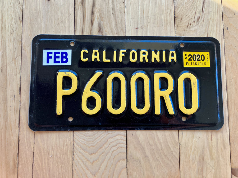 California Legacy License Plate