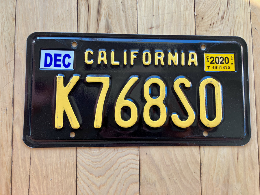 2020 California Legacy License Plate