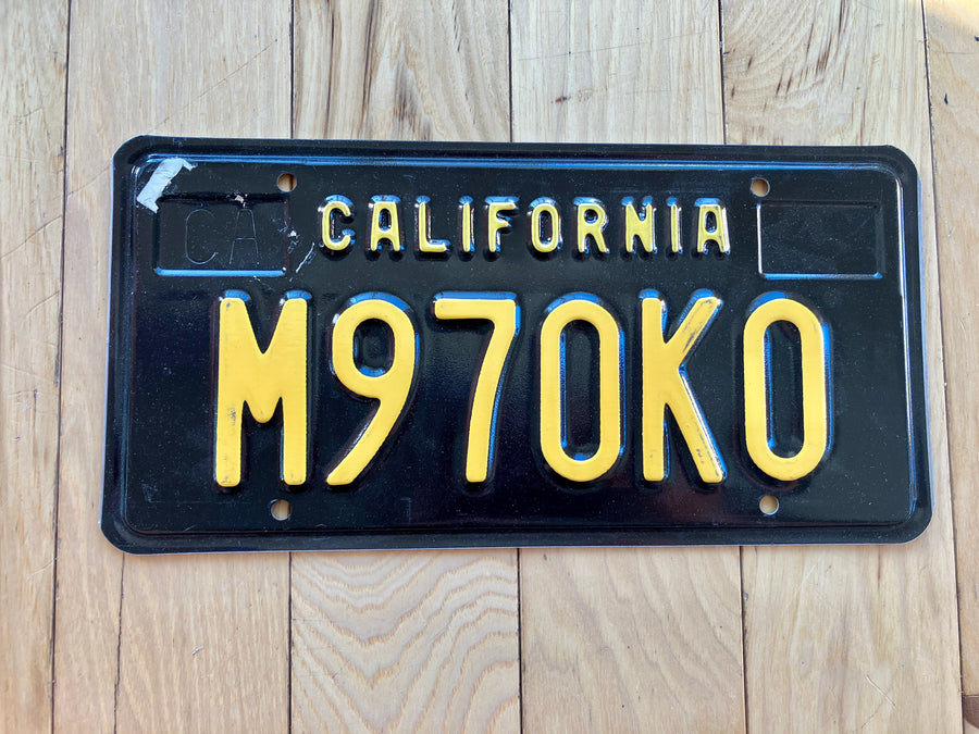 California Legacy License Plate