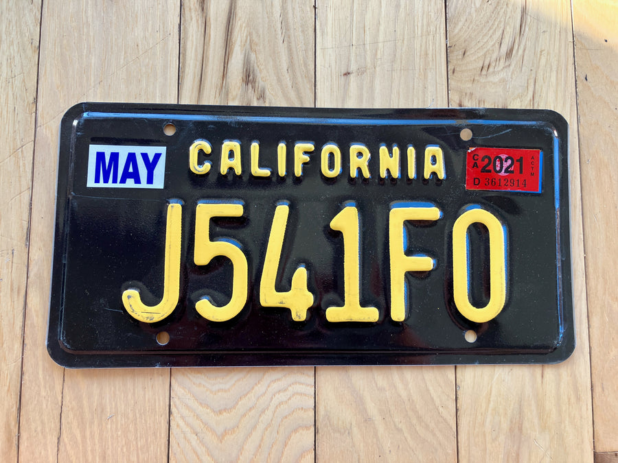 2021 California Legacy License Plate
