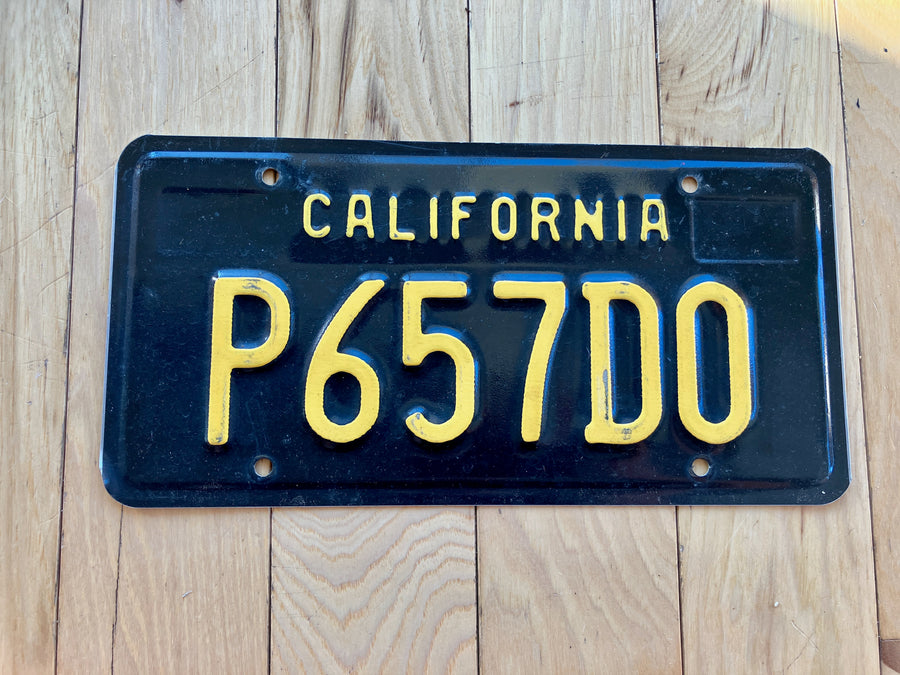 California Legacy License Plate