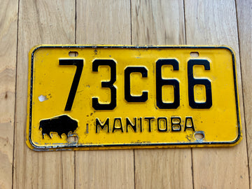 1960s Manitoba License Plate
