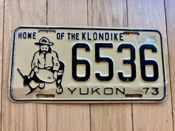 1973 Yukon License Plate