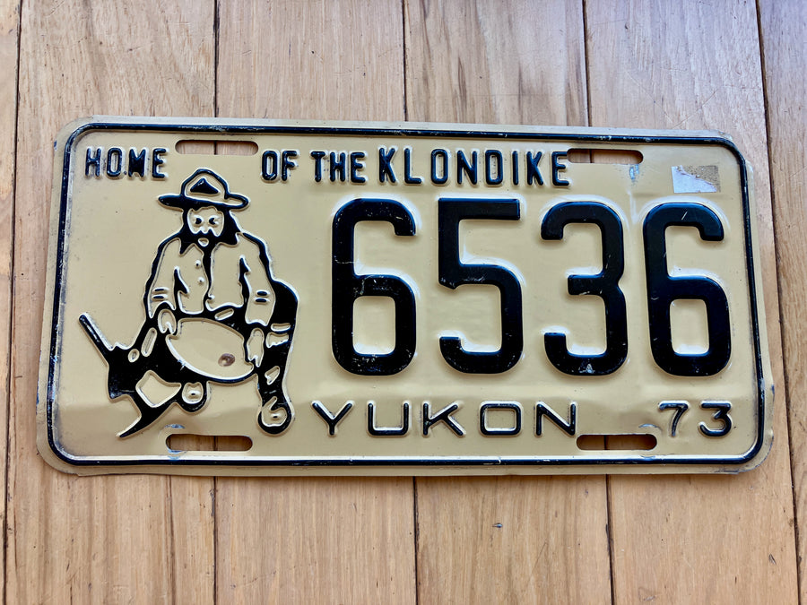 1973 Yukon License Plate