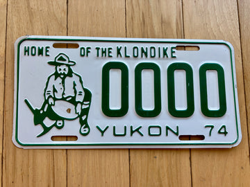 1974 Yukon Sample License Plate