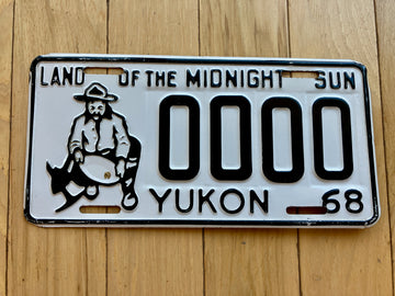 1968 Yukon Sample License Plate