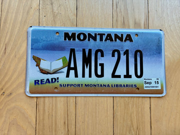 Montana Libraries License Plate