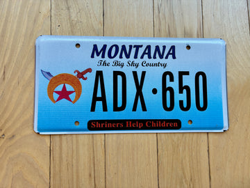 Montana Shriners License Plate