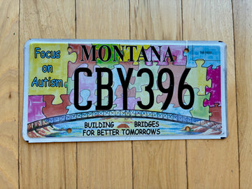 Montana Focus on Autism License Plate