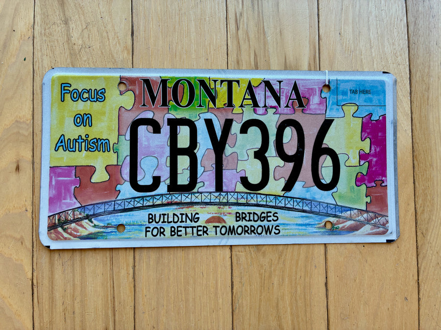 Montana Focus on Autism License Plate