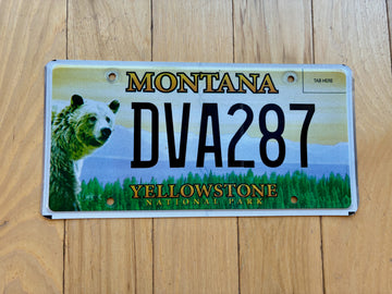 Montana Yellowstone License Plate