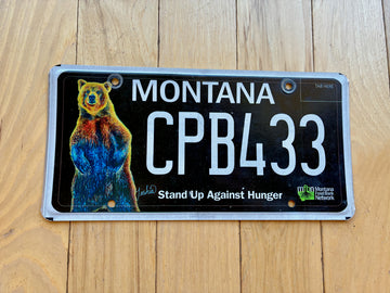 Montana Stand Up Against Hunger License Plate
