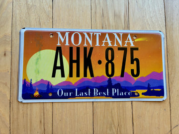 Montana Our Last Best Place License Plate