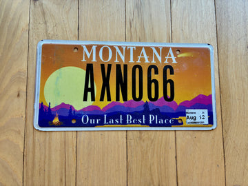 Montana Our Last Best Place License Plate