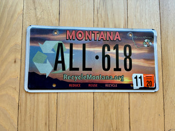 Montana Recycle License Plate