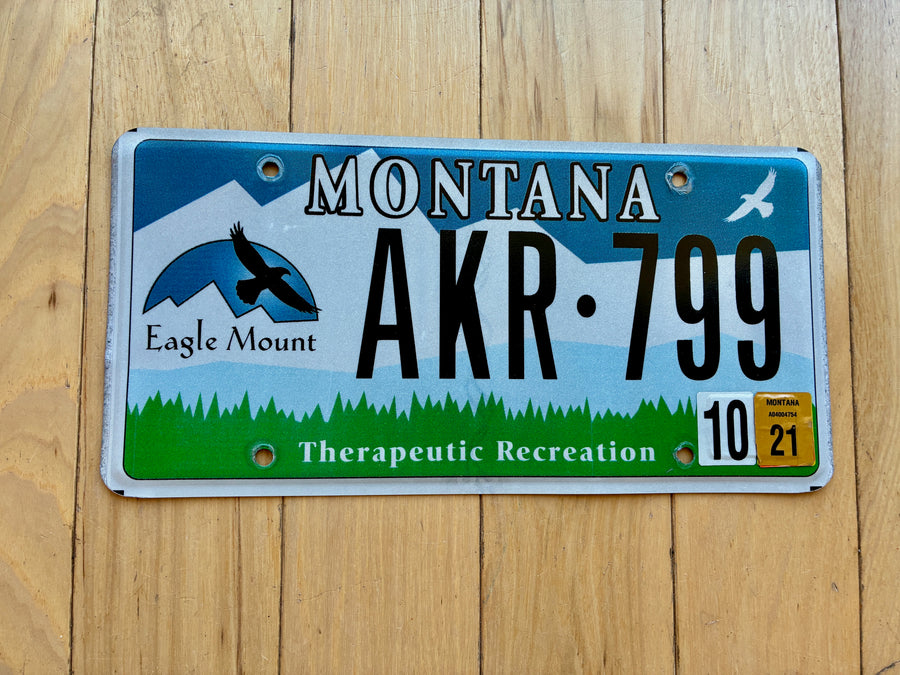 Montana Eagle Mount License Plate