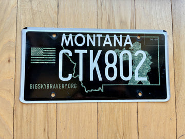 Montana Big Sky Bravery License Plate