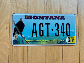 Montana Raptor Center License Plate