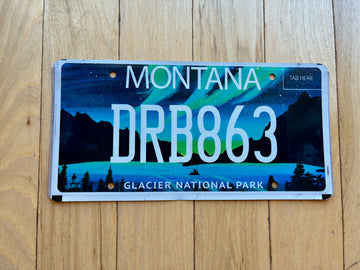 Montana Glacier National Park License Plate