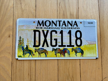 Montana Bob Marshall License Plate