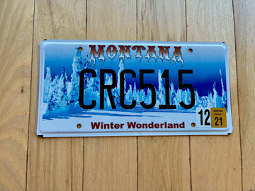 Montana Winter Wonderland License Plate
