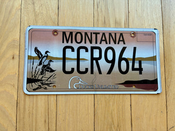 Montana Ducks Unlimited License Plate