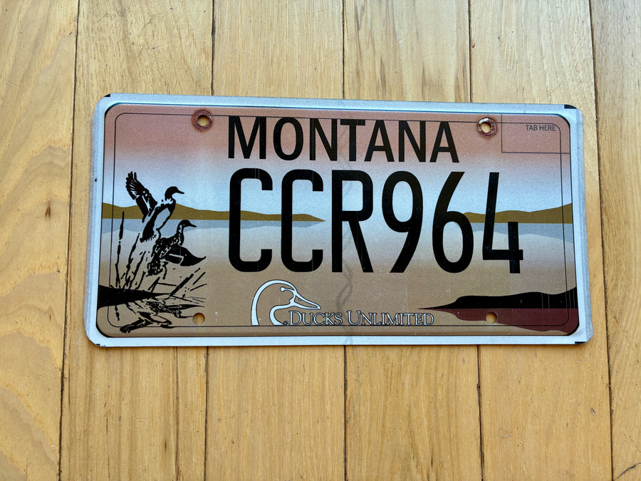 Montana Ducks Unlimited License Plate