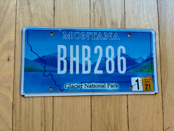 Montana Glacier National Park License Plate