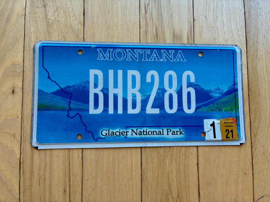 Montana Glacier National Park License Plate
