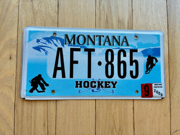 Montana Hockey License Plate
