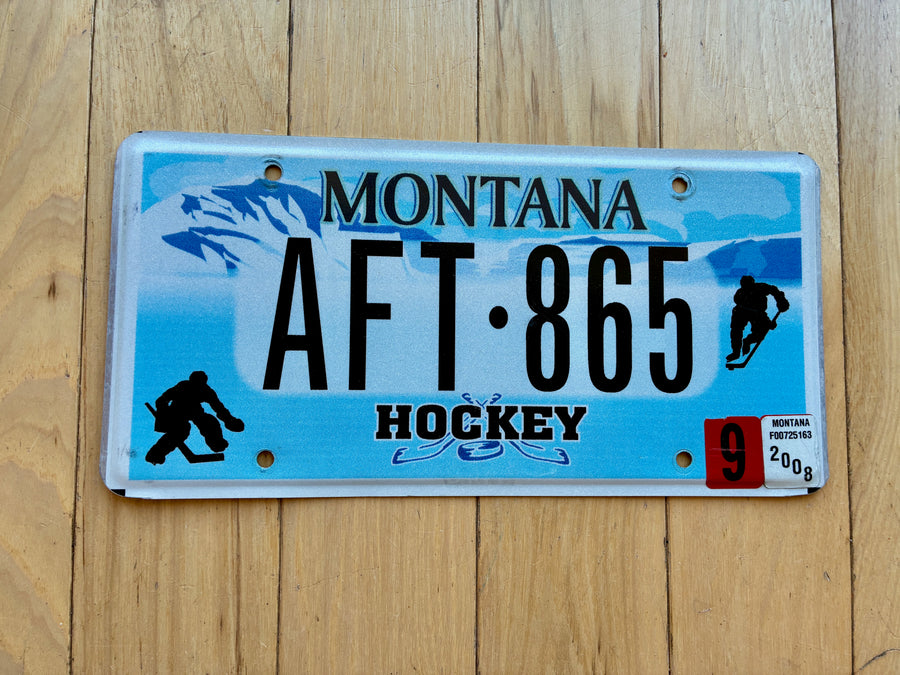 Montana Hockey License Plate