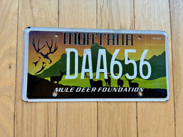Montana Mule Deer Foundation License Plate