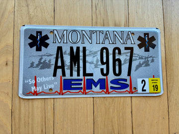 Montana EMS License Plate