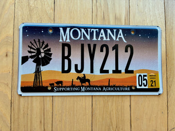 Montana Supporting Agriculture License Plate