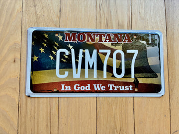 Montana In God We Trust License Plate