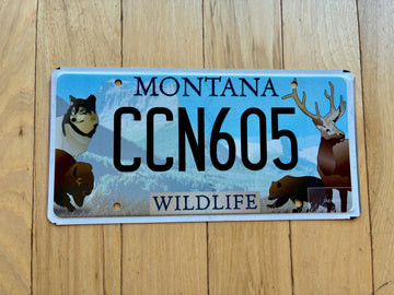 Montana Wildlife License Plate