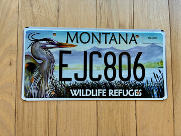 Montana Wildlife Refuges License Plate