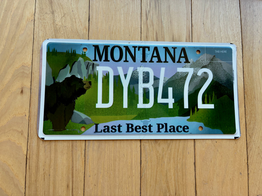 Montana Last Best Place License Plate