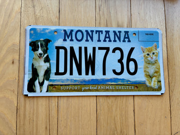 Montana Animal Shelter License Plate