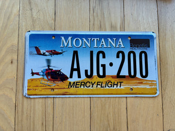 Montana Mercy Flight License Plate