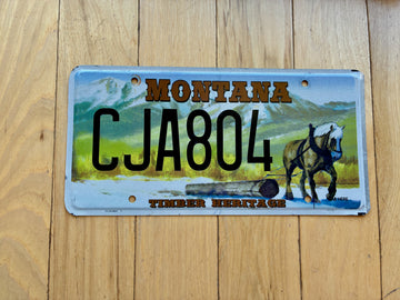 Montana Timber Heritage License Plate
