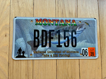 Walleyes Unlimited of Montana License Plate