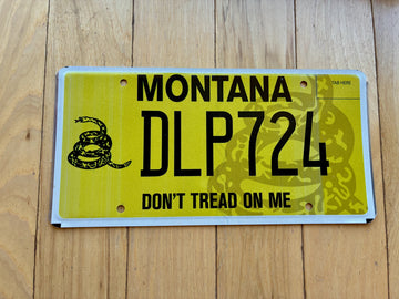 Montana Don't Tread On Me License Plate