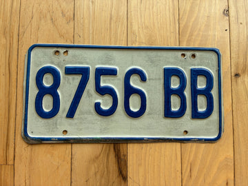 1987 Series Jamaica License Plate